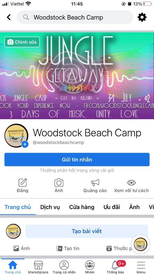 Woodstock Beach Camp Hien Hao Exterior foto